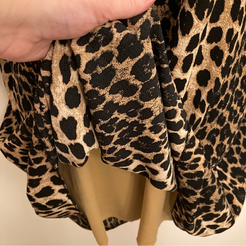 NEW Leopard Sheath Cocktail Dress Animal Print Sexy Formal Designer Resortwear - Picture 9 of 17